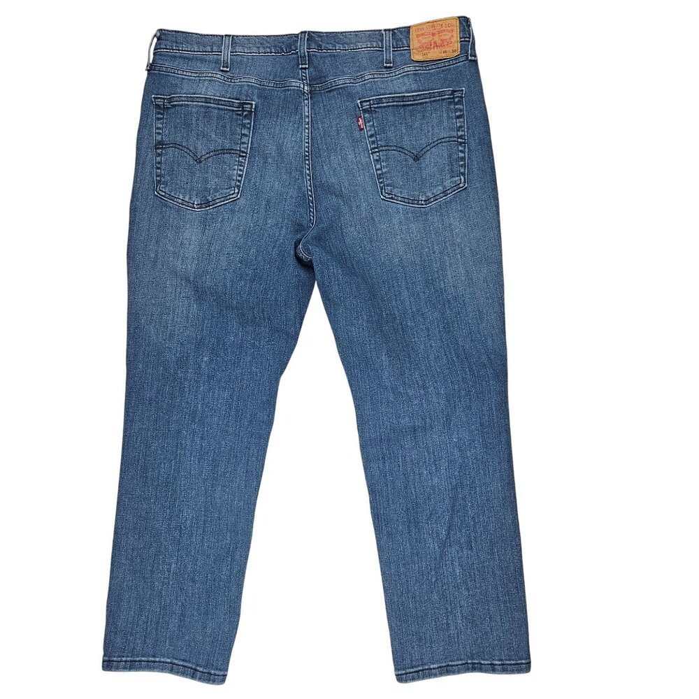 Levi's 541 Jean Men 40x30 (40x29) Medium Wash Athletic Tapered Leg Denim Stretch